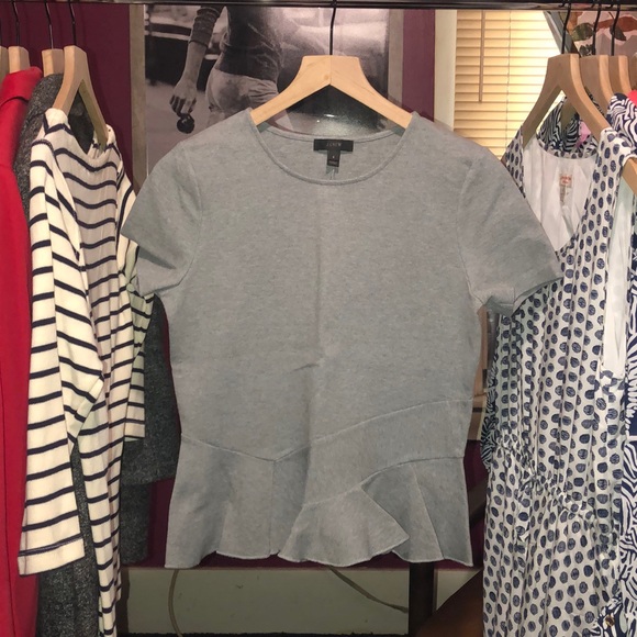 J. Crew Tops - J.Crew Peplum Knit Shirt